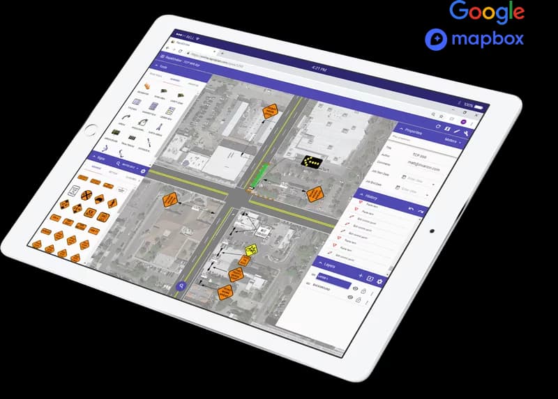 Image demonstrating a RapidPlan Online's feature