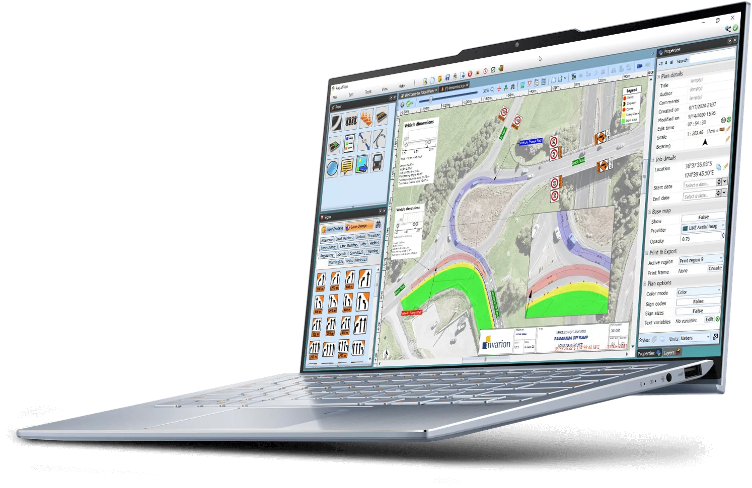 RapidPlan on a laptop screen