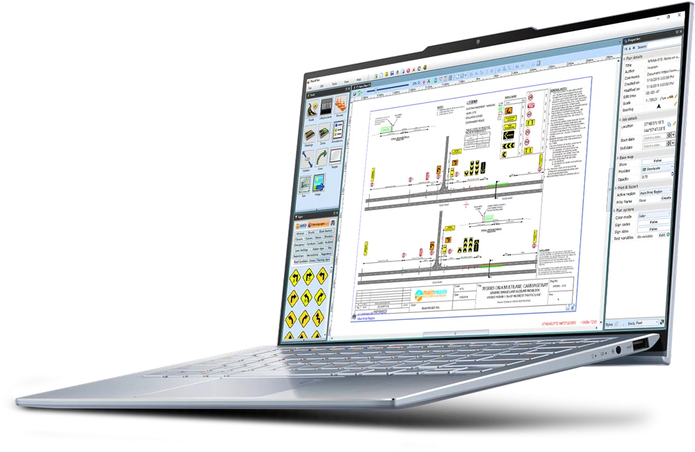 RapidPlan on a laptop screen